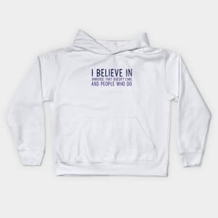 I believe in people Kids Hoodie